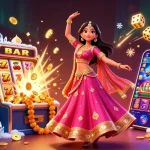 Experience the thrilling world of online casino with vibrant characters and exciting gaming elements.