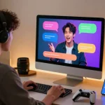 Engaging user interaction with NSFW character AI in a modern home office setup
