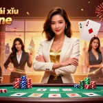 Experience the excitement of App tài xỉu online with this captivating casino illustration.