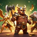 Experience thrilling action at 28bet with a Viking and Valkyrie in a dynamic gambling arena.